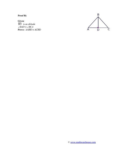 Angle Angle Side Worksheet and Activity Play ... - Math Warehouse