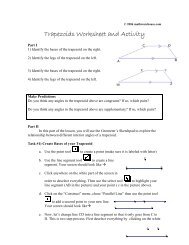 Trapezoids Worksheet and Activity - Math Warehouse