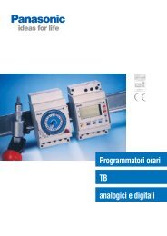 Programmatori orari analogici - Panasonic Electric Works Italia SRL