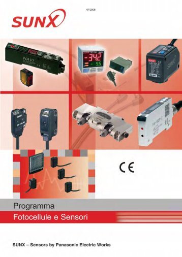 Programma Fotocellule e Sensori SUNX - Panasonic Electric Works ...