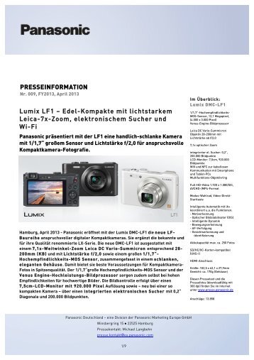 presseinformation - Panasonic