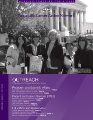 Outreach July 2006 - Pancreatic Cancer Action Network