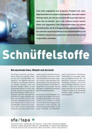 Berauschende Gase, Dämpfe und Aerosole - Bildung und Gesundheit