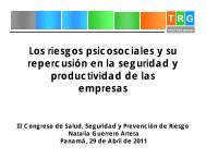 Los riesgos psicosociales y su repercusiÃ³n en la ... - Panama Canal