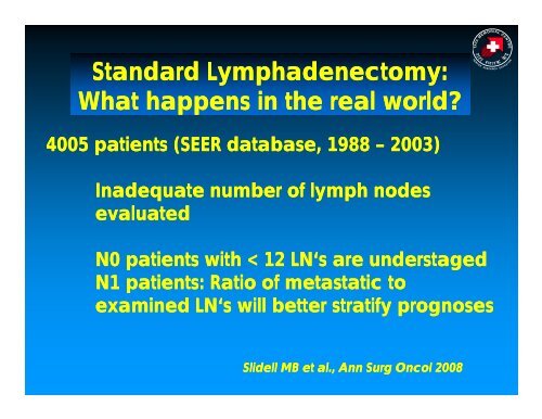 Lymphadenectomy and Extended Resections - Pancreatic Cancer ...