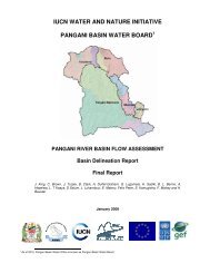 Pangani Basin Delineation Report - IUCN