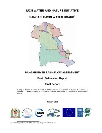 Pangani Basin Delineation Report - IUCN