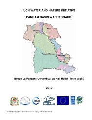 PANGANI BASIN WATER BOARD - IUCN