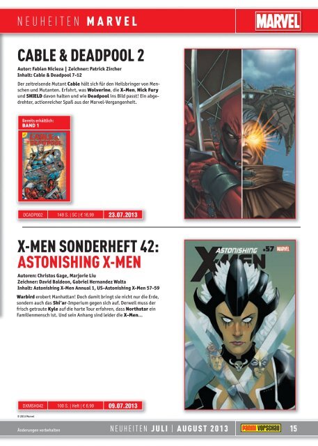 DAS NEUE UNIVERSUM GRATIS! - Panini Comics