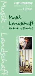 Musiklandschaft 1 - Ev.-luth. St. Pankratius-Kirchengemeinde Burgdorf