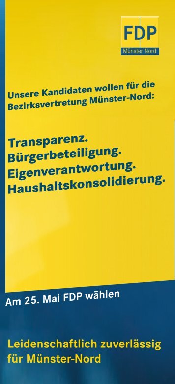 Leidenschaftlich zuverlässig für Münster-Nord