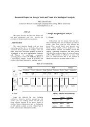 Research Report on Bangla Verb and oun Morphological Analysis