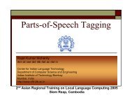 POS Tagging and Corpus-Based Lexical ... - PAN Localization
