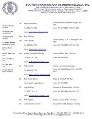 Sociedad Dominicana de ReumatologÃ­a - panlar