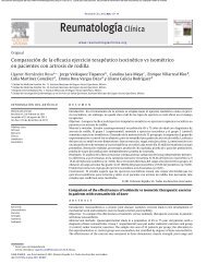 ComparaciÃ³n de la eficacia ejercicio terapÃ©utico isocinÃ©tico ... - panlar