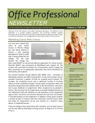 Office Professional - Panola College