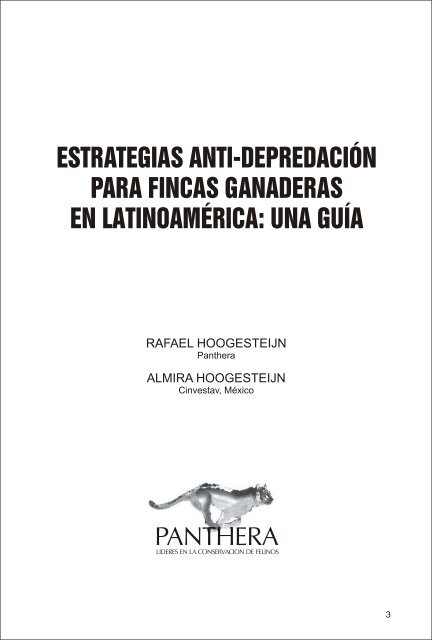 estrategias anti-depredaciÃ³n para fincas ganaderas en ... - Panthera