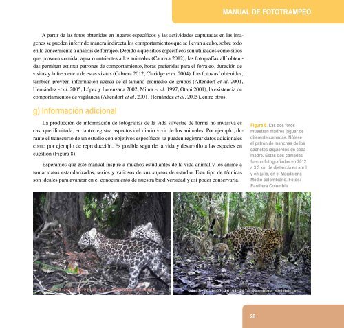 Manual de fototrampeo - Panthera