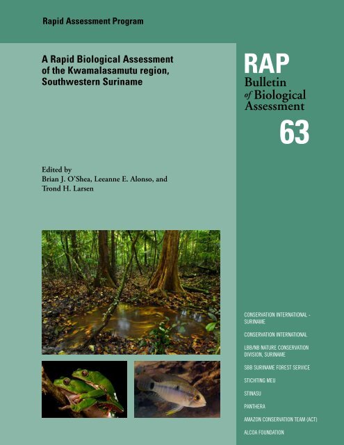 A Rapid Biological Assessment of the Kwamalasamutu region