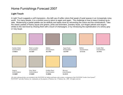 Future Trends: Modernizing Color - Pantone