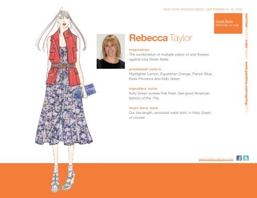 Fashion Color Report for Spring 2011 - Pantone