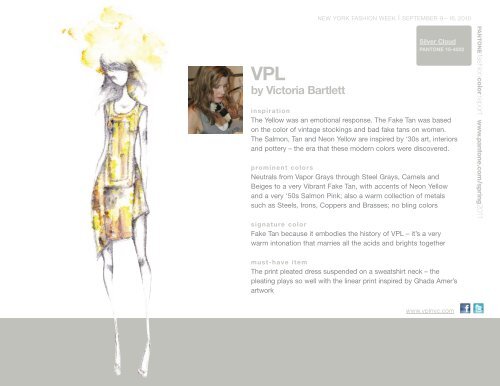 Fashion Color Report for Spring 2011 - Pantone