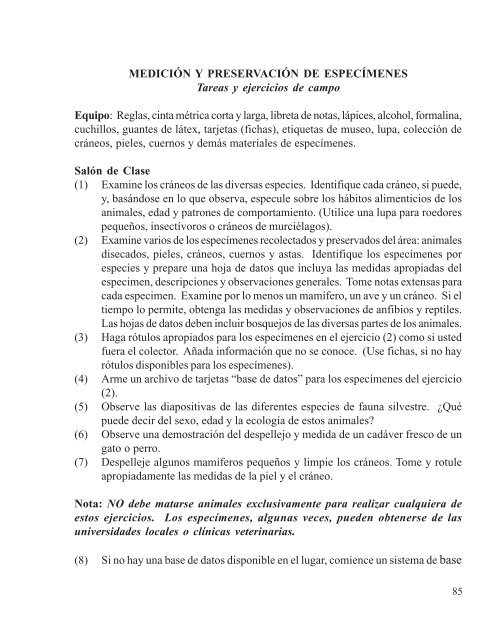 MANUAL DE CAPACITACIÃN PARA LA ... - Panthera