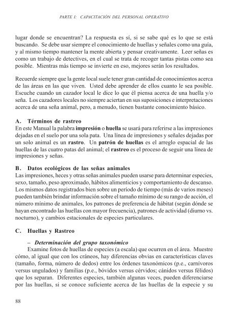 MANUAL DE CAPACITACIÃN PARA LA ... - Panthera