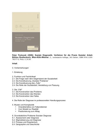 (2009): Soziale Diagnostik. Verfahren für die Praxis Sozialer Arbeit ...