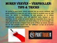 Muren verven – Verfrollen: tips & tricks 