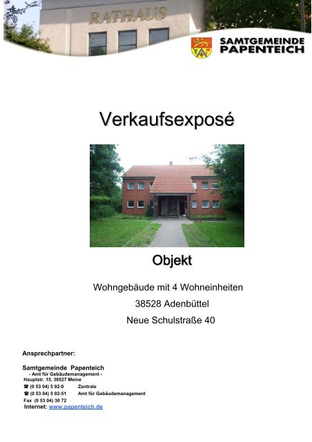 VerkaufsexposÃ© - Samtgemeinde Papenteich