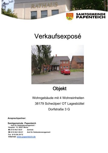 VerkaufsexposÃ© - Samtgemeinde Papenteich