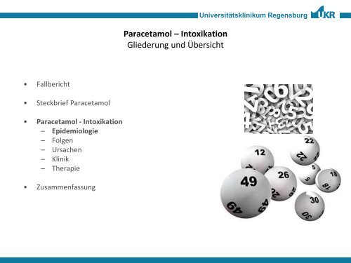 Paracetamol - Intoxikation