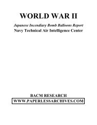 World War II Japanese Incendiary Bomb Balloons Report