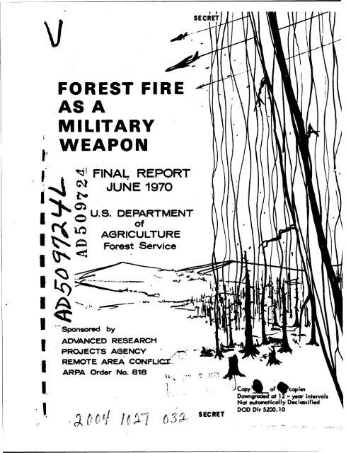 Vietnam War: Forest Fire as a Military Weapon - Paperless Archives