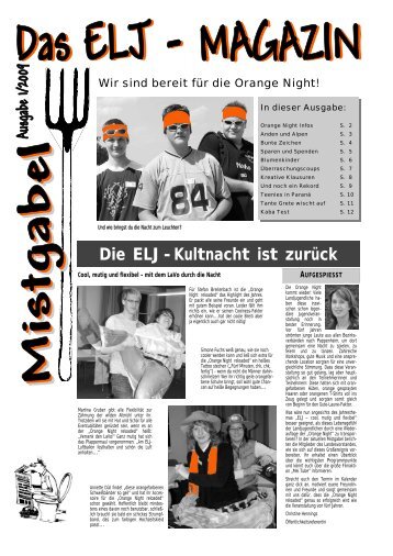 Ausgabe 1/2009 - Evang. Landjugend in Bayern