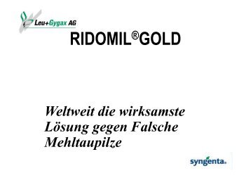 ridomil Â® gold - Papst.ch