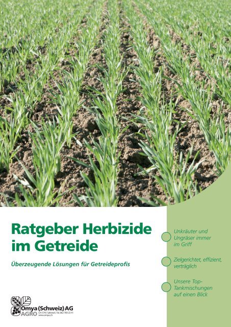 Ratgeber Herbizide im Getreide - Papst.ch