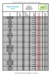 Bayer Preisliste 2013 - Papst.ch