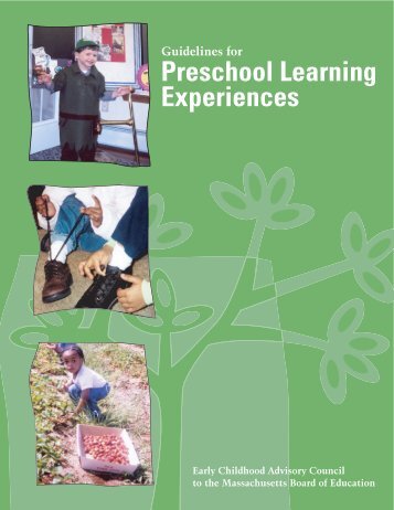 Guidelines for Preschool Learning Experiences