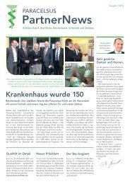 PartnerNews - Paracelsus-Kliniken