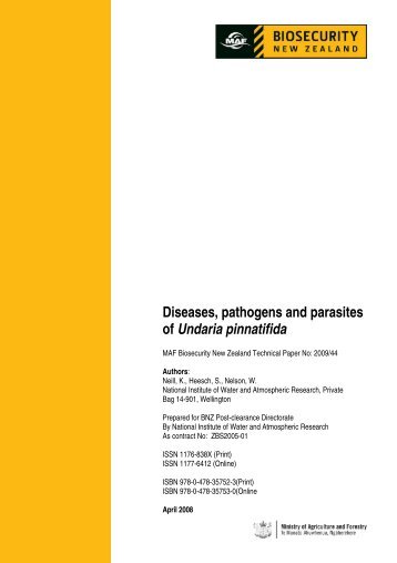 Diseases, pathogens and parasites of Undaria pinnatifida