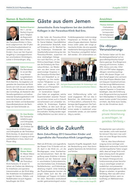 PartnerNews - Paracelsus-Kliniken