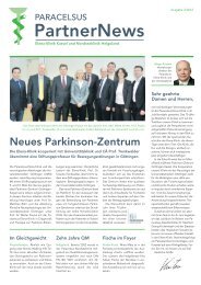 PartnerNews - Paracelsus-Kliniken