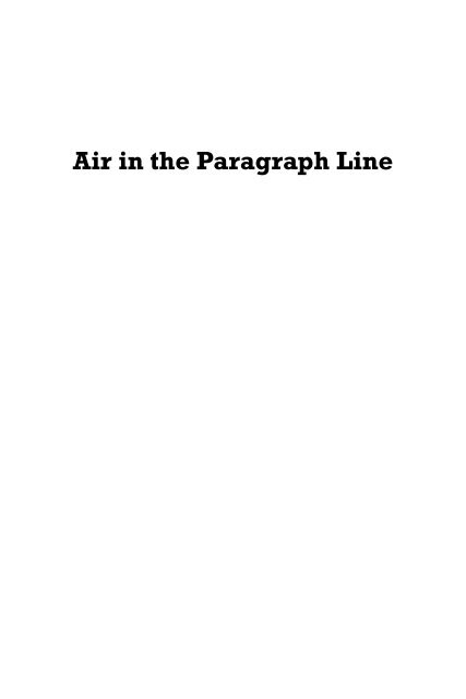 Download the ebook free - Paragraph Line