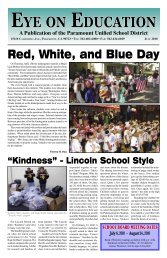 Red, White, and Blue Day - Paramount Unified School District