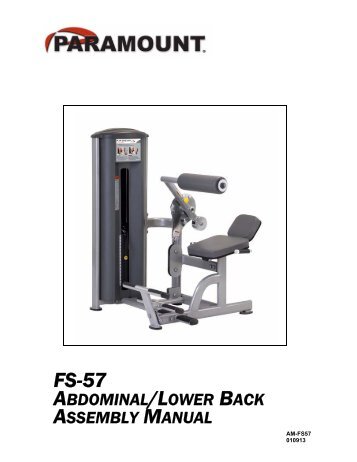 FS-57 Abdominal/Back - Paramount Fitness
