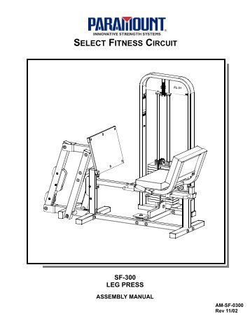 SF-0300 Leg Press - Paramount Fitness