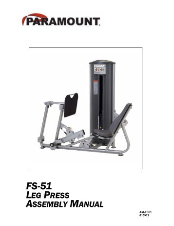 FS-51 Leg Press - Paramount Fitness