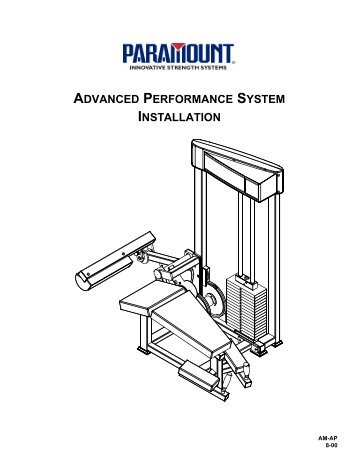 advanced performance system installation - Paramount Fitness